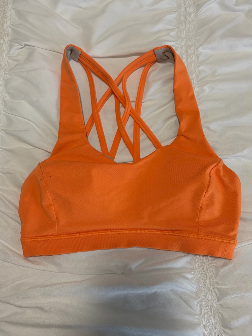 lululemon athletica Orange Strappy Sports Bra